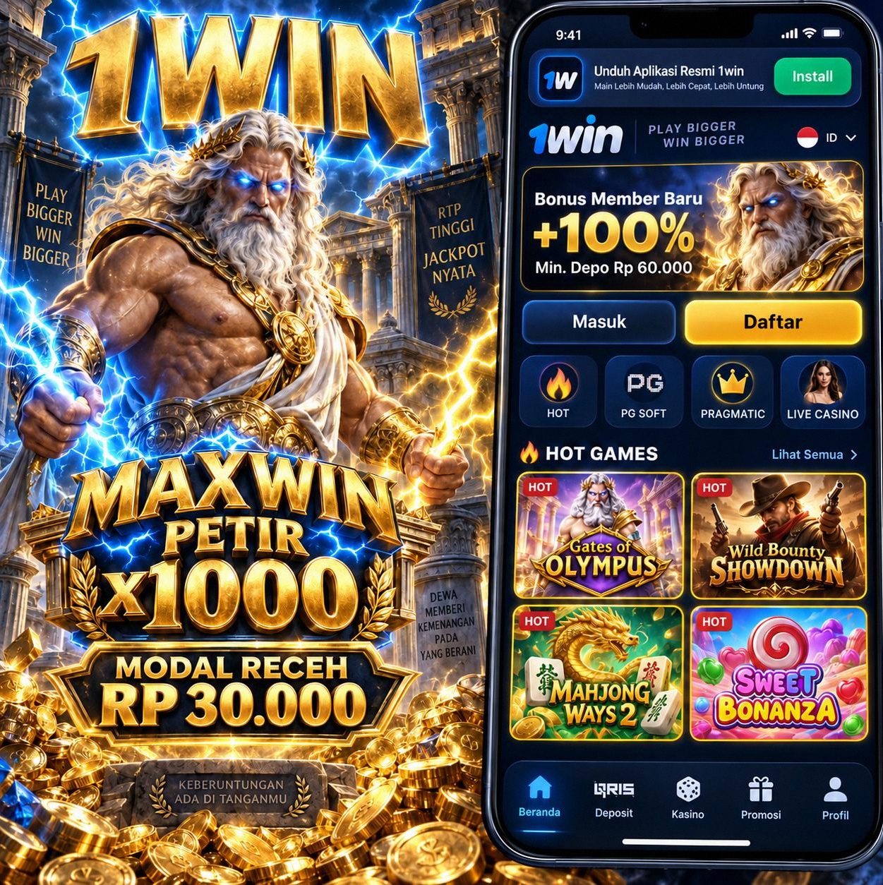1WIN - Web Resmi 1win Unduh & Daftar Mudah